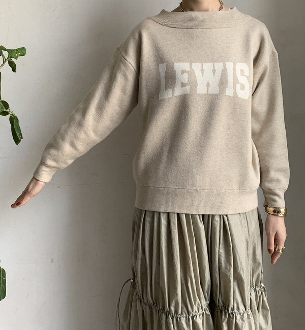  「【WEB限定】ボートネックロゴニット」|ニット・セーター|