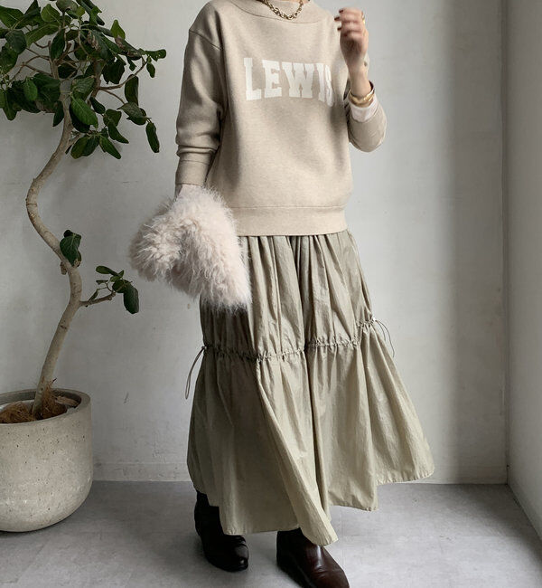  「【WEB限定】ボートネックロゴニット」|ニット・セーター|