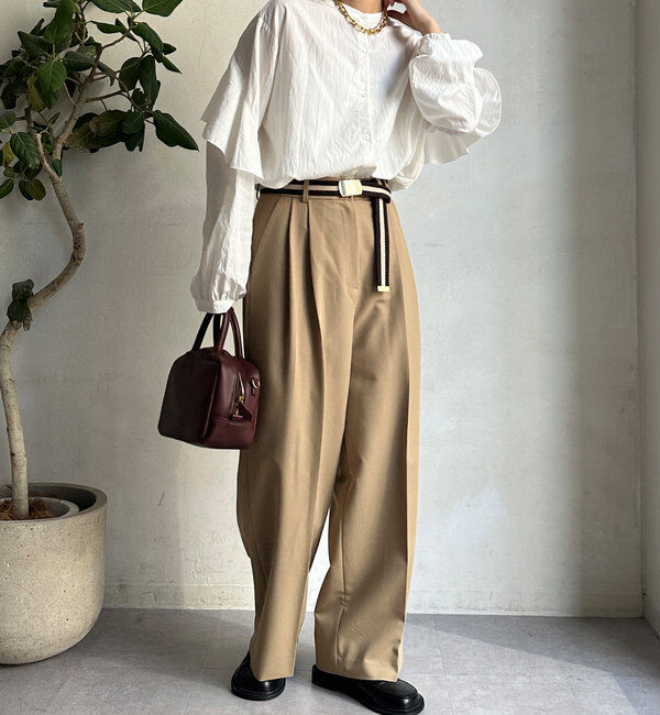  「バックフリルブラウス」|シャツ・ブラウス|