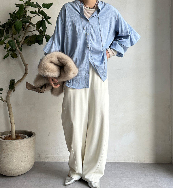  「バックフリルブラウス」|シャツ・ブラウス|