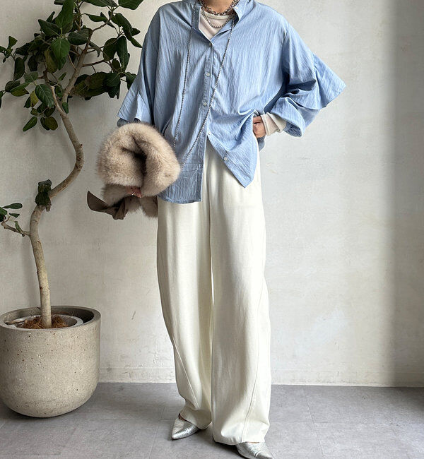  「バックフリルブラウス」|シャツ・ブラウス|