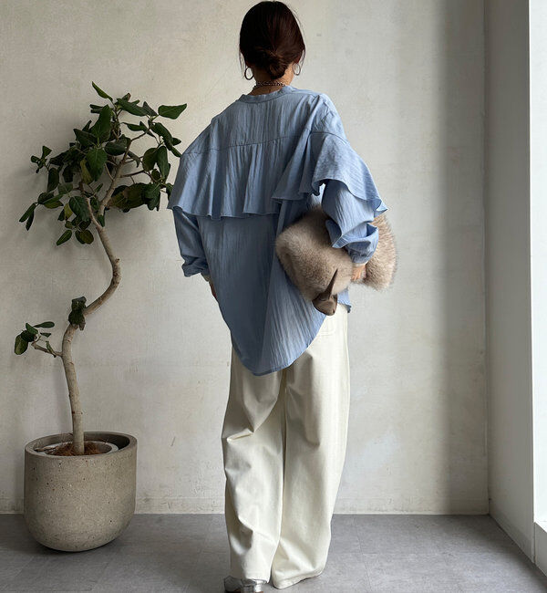  「バックフリルブラウス」|シャツ・ブラウス|