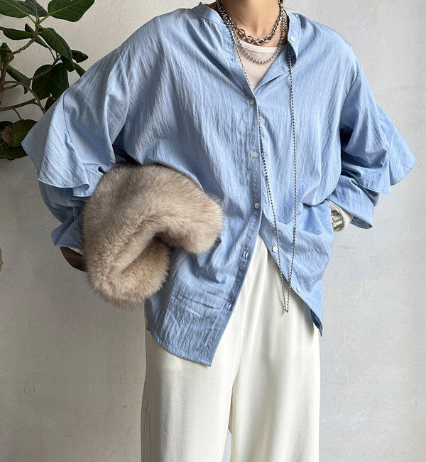  「バックフリルブラウス」|シャツ・ブラウス|