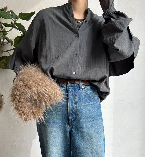  「バックフリルブラウス」|シャツ・ブラウス|