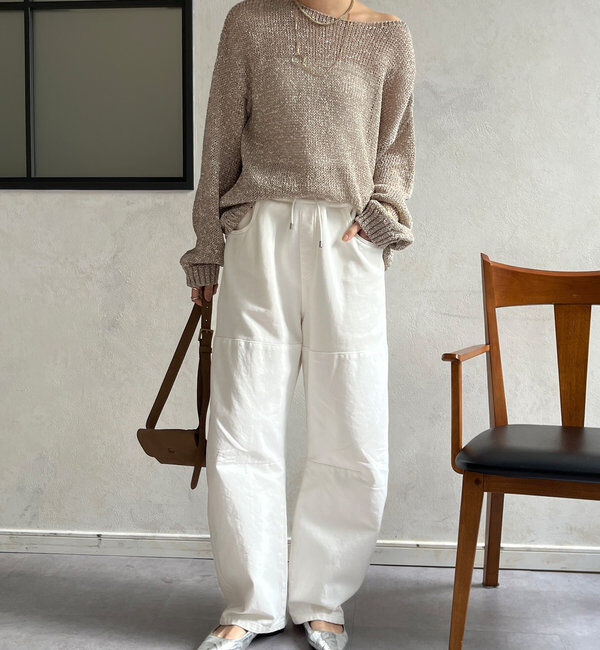  「ガーメントダイ切替パンツ」|チノ|