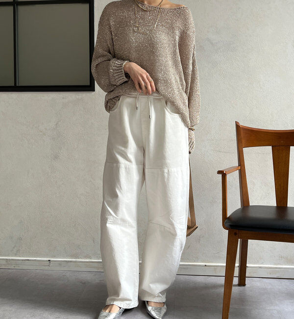  「ガーメントダイ切替パンツ」|チノ|