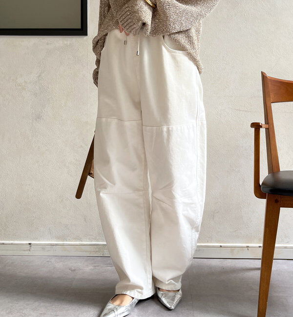  「ガーメントダイ切替パンツ」|チノ|