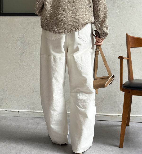  「ガーメントダイ切替パンツ」|チノ|