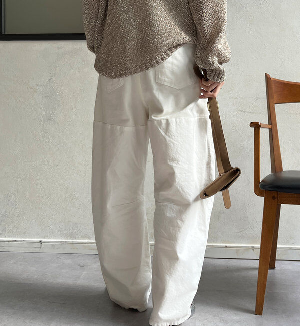  「ガーメントダイ切替パンツ」|チノ|