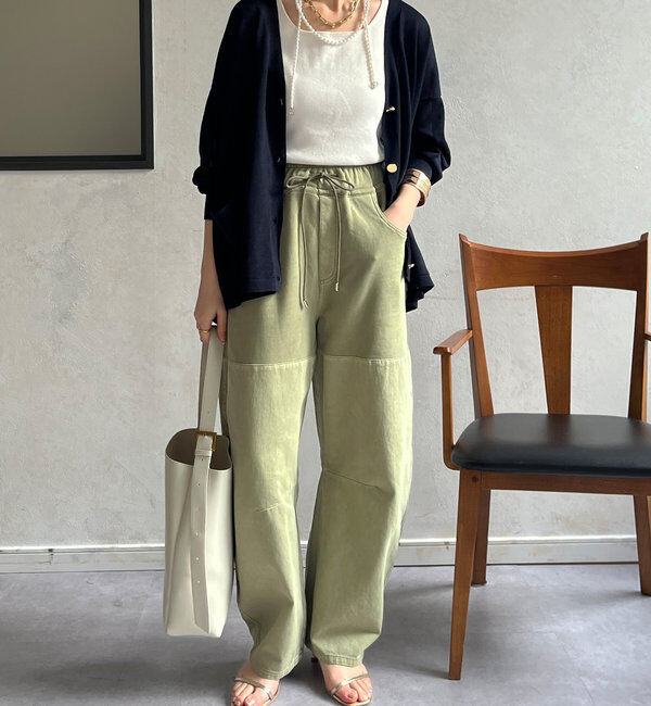  「ガーメントダイ切替パンツ」|チノ|