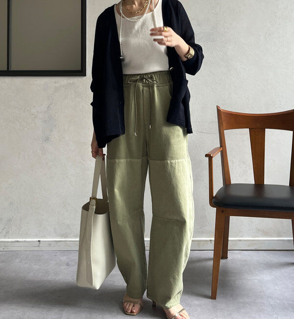  「ガーメントダイ切替パンツ」|チノ|