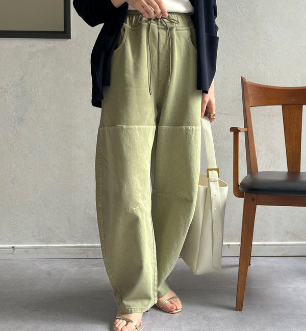  「ガーメントダイ切替パンツ」|チノ|