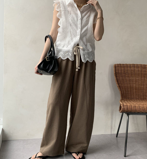  「ドロストスウェットパンツ」|チノ|