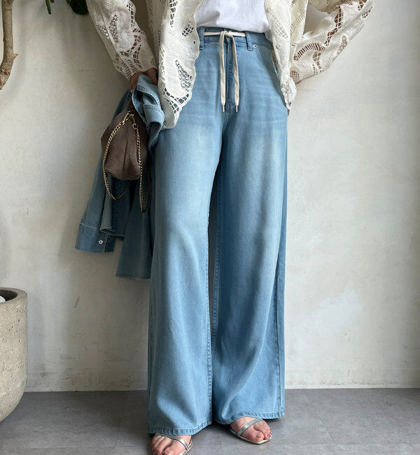  「リヨセルドロストワイドデニム」|デニム|