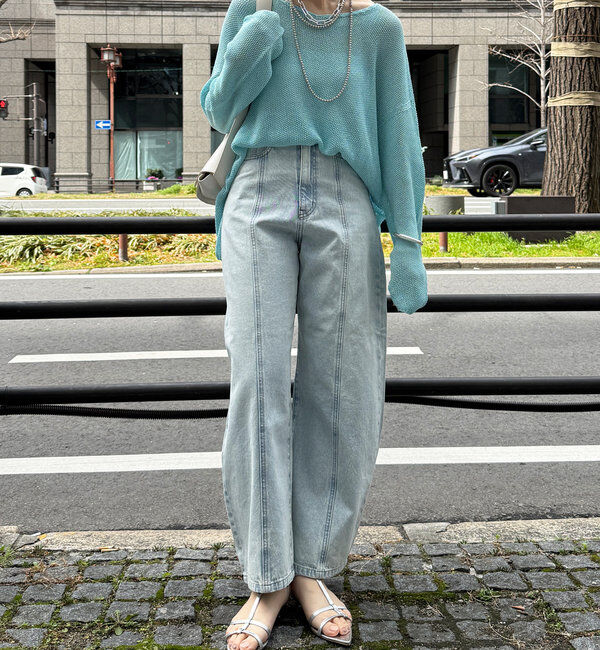  「【新色追加】鹿の子編み前後2WAYプルオーバー」|ニット・セーター|