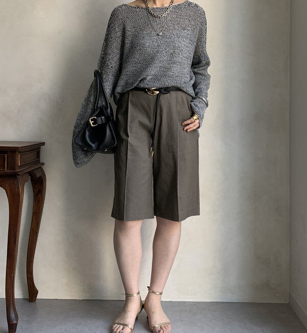  「【新色追加】鹿の子編み前後2WAYプルオーバー」|ニット・セーター|