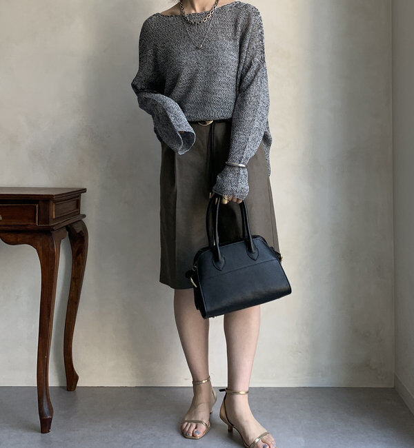  「【新色追加】鹿の子編み前後2WAYプルオーバー」|ニット・セーター|