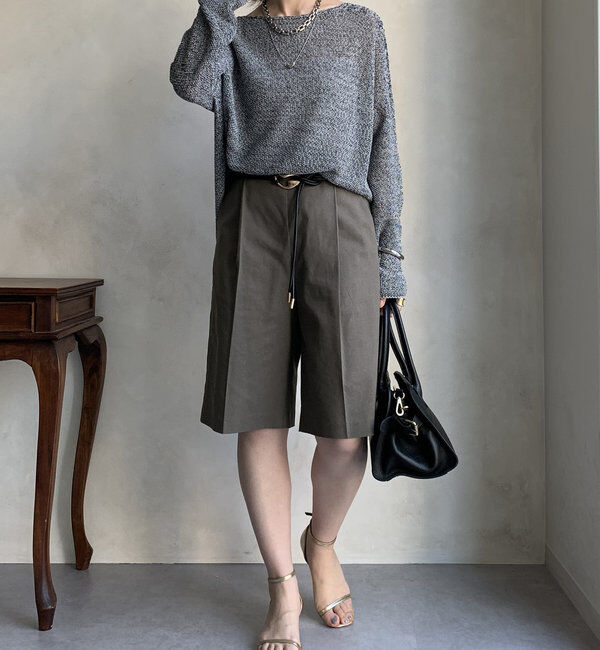  「【新色追加】鹿の子編み前後2WAYプルオーバー」|ニット・セーター|