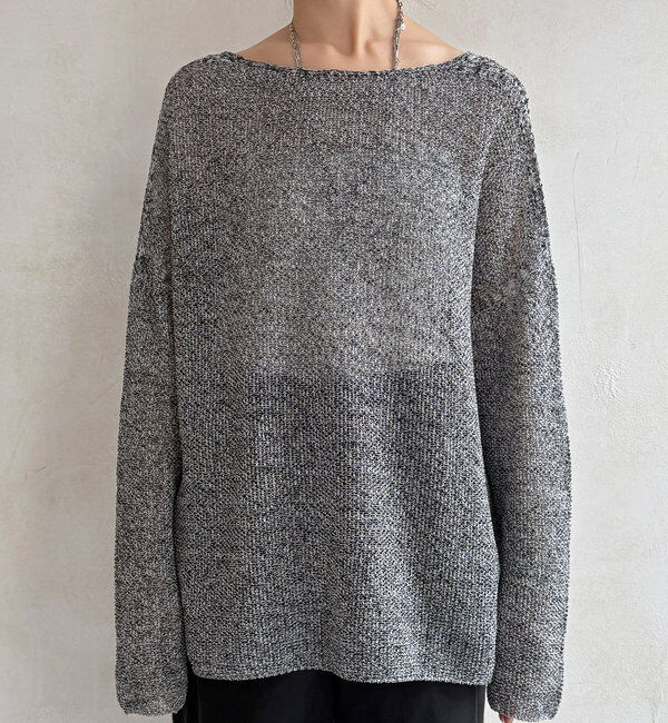  「【新色追加】鹿の子編み前後2WAYプルオーバー」|ニット・セーター|