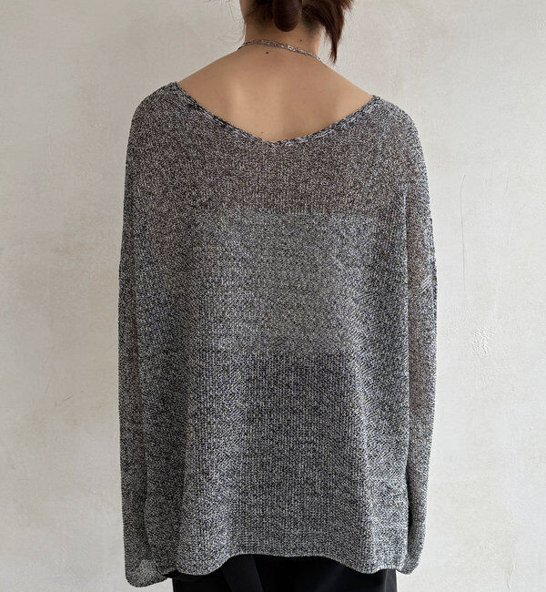  「【新色追加】鹿の子編み前後2WAYプルオーバー」|ニット・セーター|
