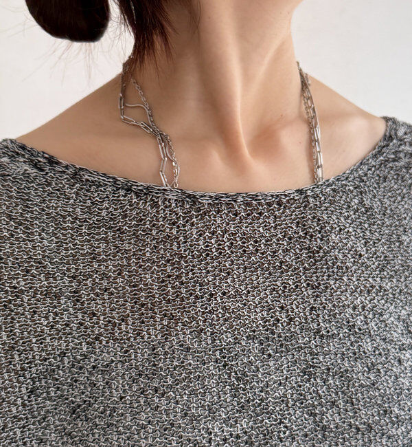  「【新色追加】鹿の子編み前後2WAYプルオーバー」|ニット・セーター|