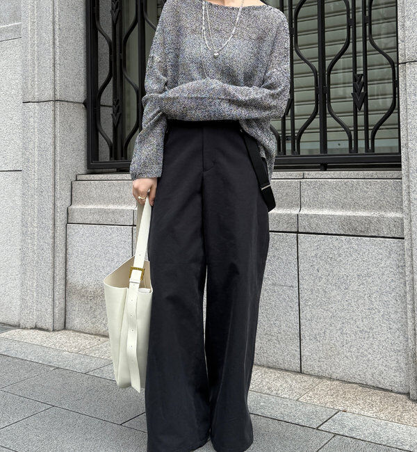  「【新色追加】鹿の子編み前後2WAYプルオーバー」|ニット・セーター|