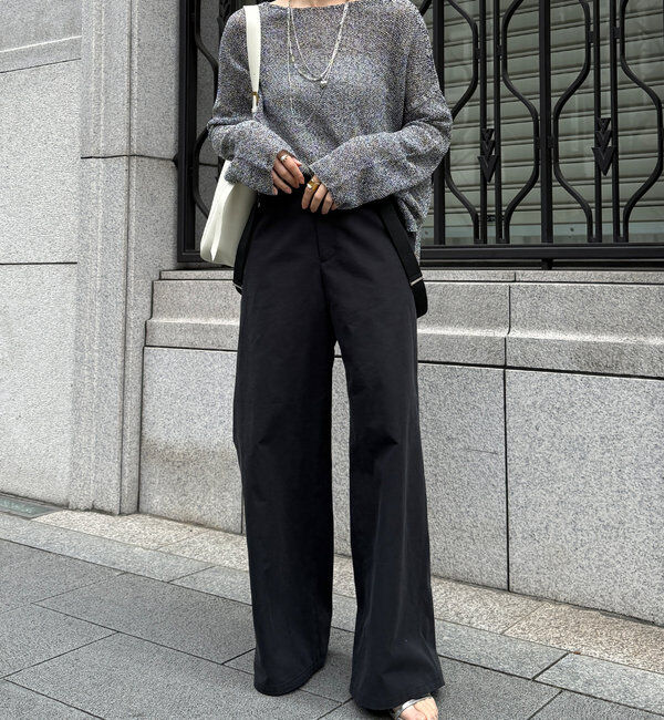  「【新色追加】鹿の子編み前後2WAYプルオーバー」|ニット・セーター|