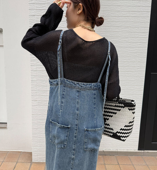  「【新色追加】鹿の子編み前後2WAYプルオーバー」|ニット・セーター|