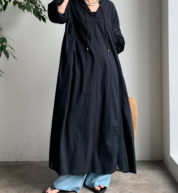  「インドレースワンピース」|ワンピース|ブラック