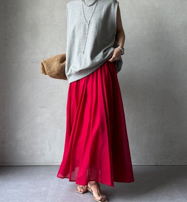  「【WEB限定】コットンフレアスカート」|スカート|