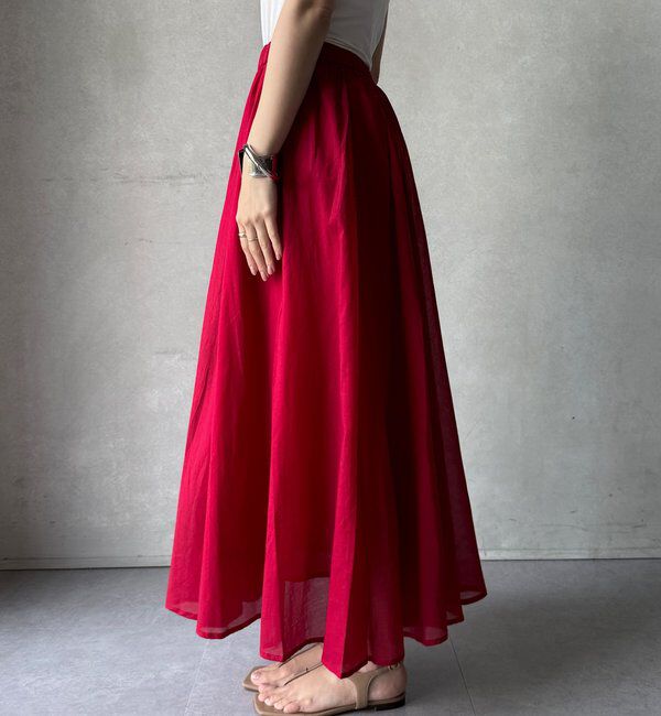  「【WEB限定】コットンフレアスカート」|スカート|