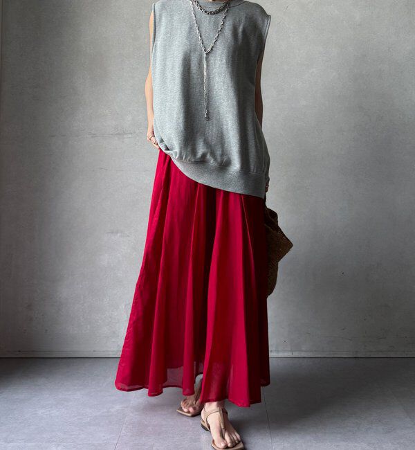  「【WEB限定】コットンフレアスカート」|スカート|