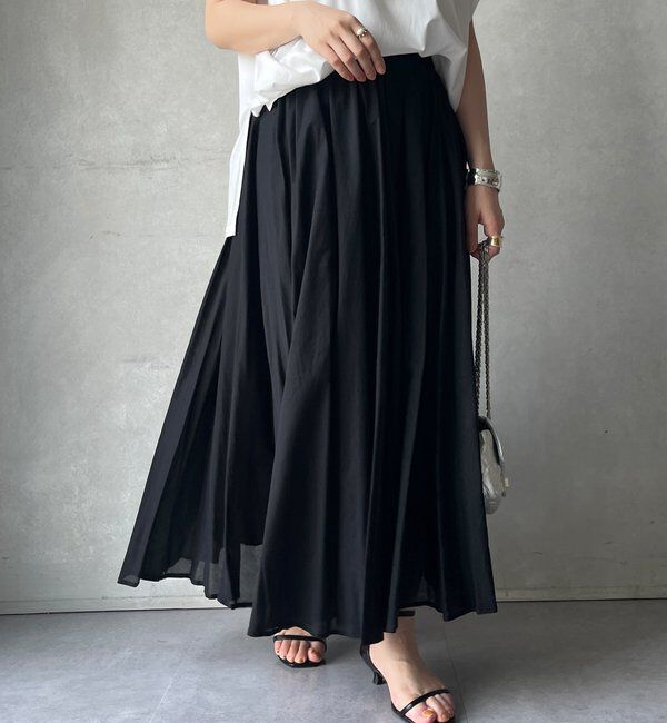  「【WEB限定】コットンフレアスカート」|スカート|