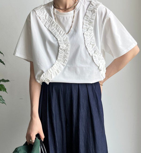  「【WEB限定】スネークフリルTEE」|Tシャツ・カットソー|