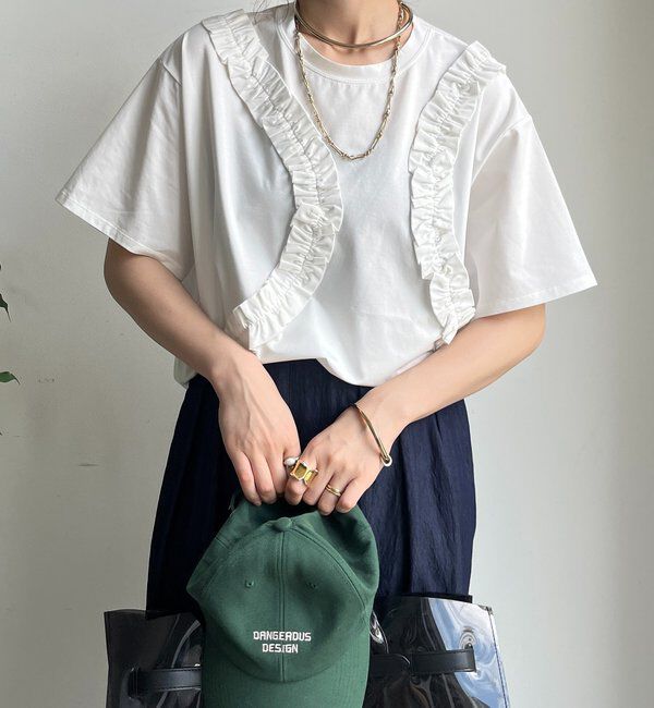  「【WEB限定】スネークフリルTEE」|Tシャツ・カットソー|