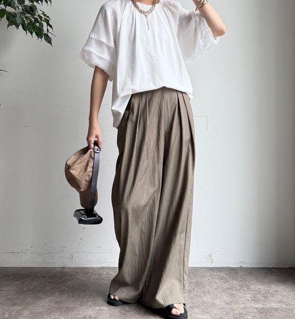  「【WEB限定】ホイップスリーブブラウス」|シャツ・ブラウス|