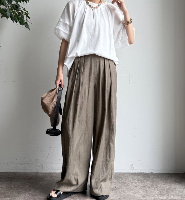  「【WEB限定】ホイップスリーブブラウス」|シャツ・ブラウス|