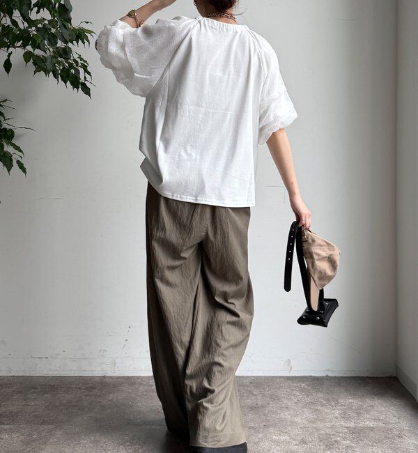  「【WEB限定】ホイップスリーブブラウス」|シャツ・ブラウス|