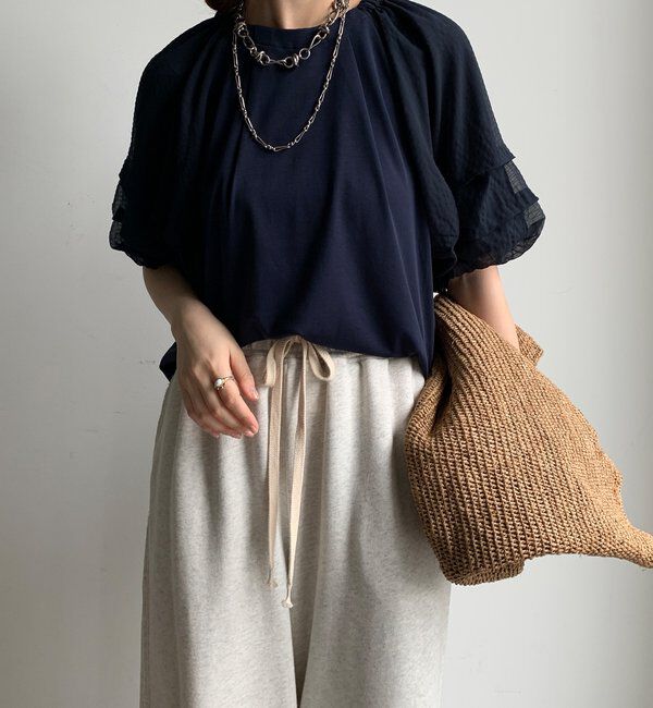  「【WEB限定】ホイップスリーブブラウス」|シャツ・ブラウス|