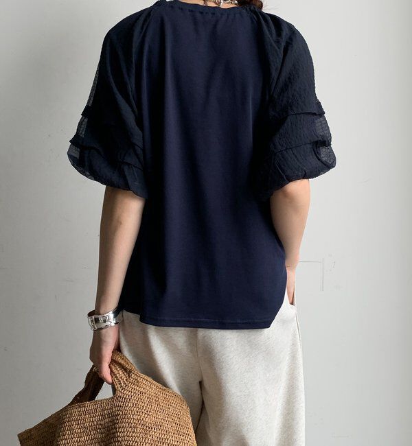  「【WEB限定】ホイップスリーブブラウス」|シャツ・ブラウス|