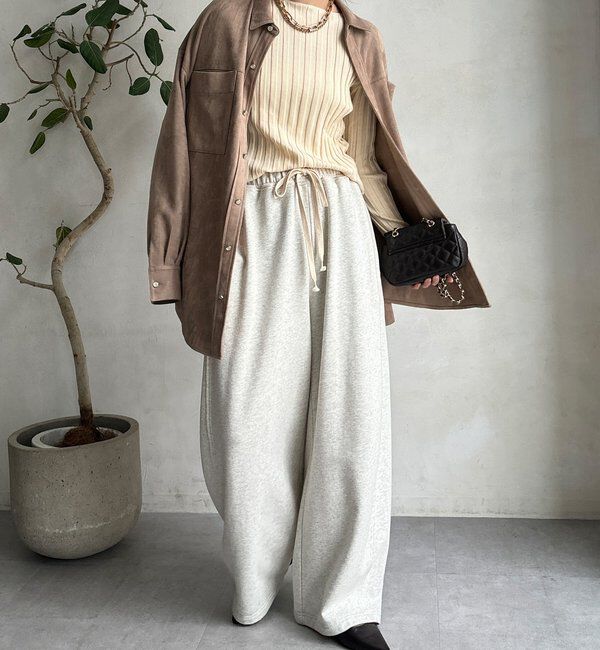  「【WEB限定】ワイドリブボートネックプルオーバー」|ニット・セーター|