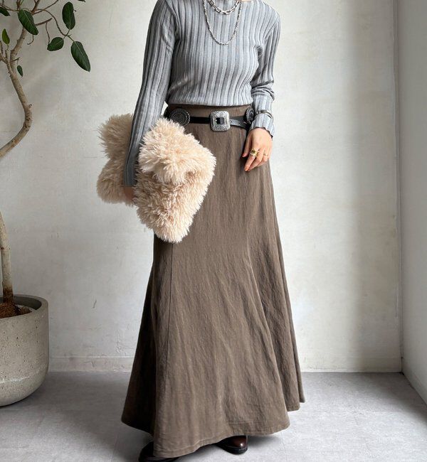  「【WEB限定】ワイドリブボートネックプルオーバー」|ニット・セーター|