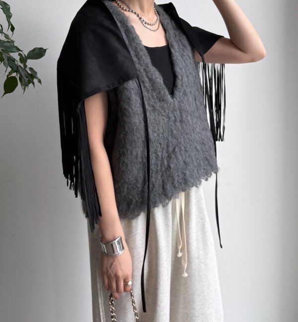  「フリンジストール」|マフラー|