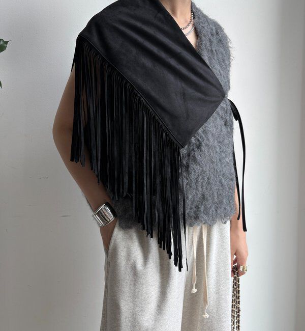  「フリンジストール」|マフラー|