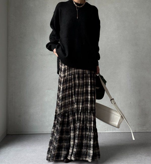  「【WEB限定】ワイドシルエットクルーネックプルオーバー」|ニット・セーター|