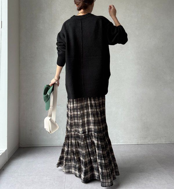  「【WEB限定】ワイドシルエットクルーネックプルオーバー」|ニット・セーター|