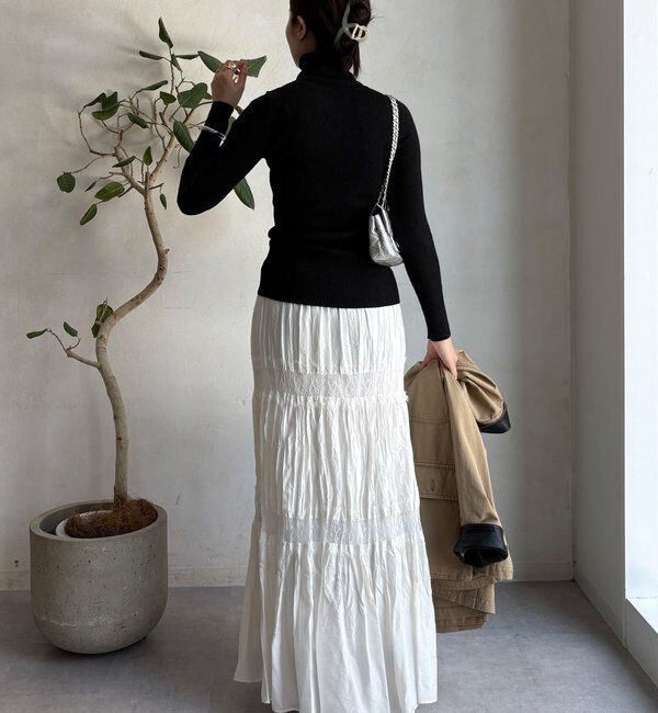  「【WEB限定】ラメタートルネックプルオーバー」|ニット・セーター|