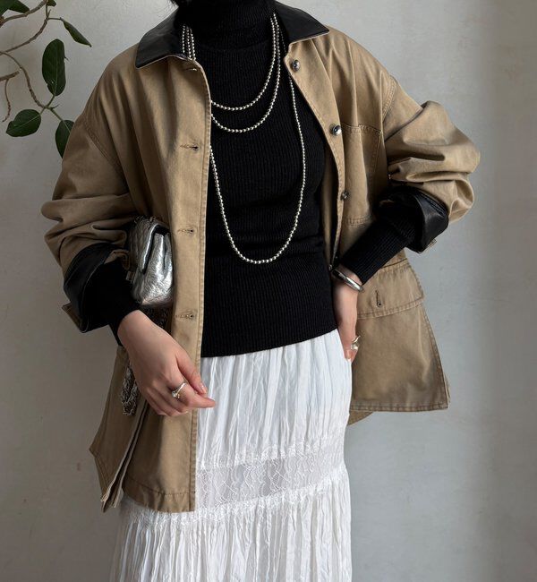  「【WEB限定】ラメタートルネックプルオーバー」|ニット・セーター|