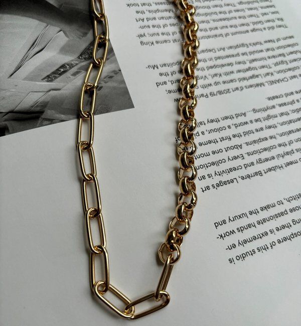  「ミックスチェーンラリエット」|ネックレス|