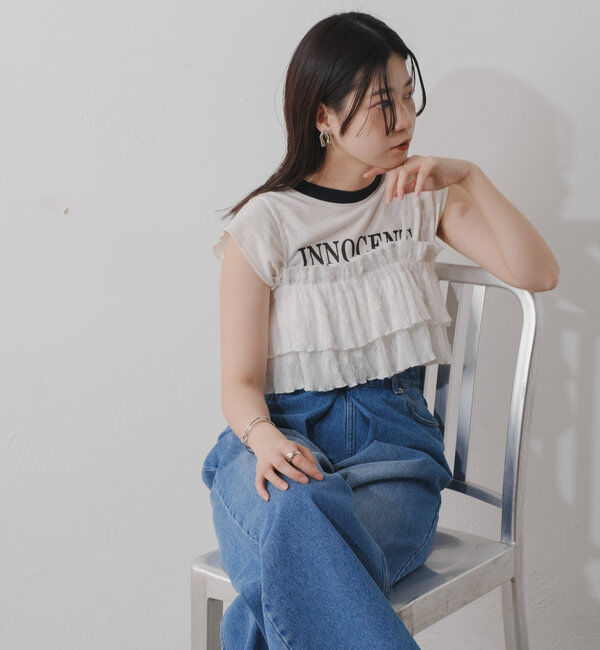  「レースフリルビスチェ」|シャツ・ブラウス|